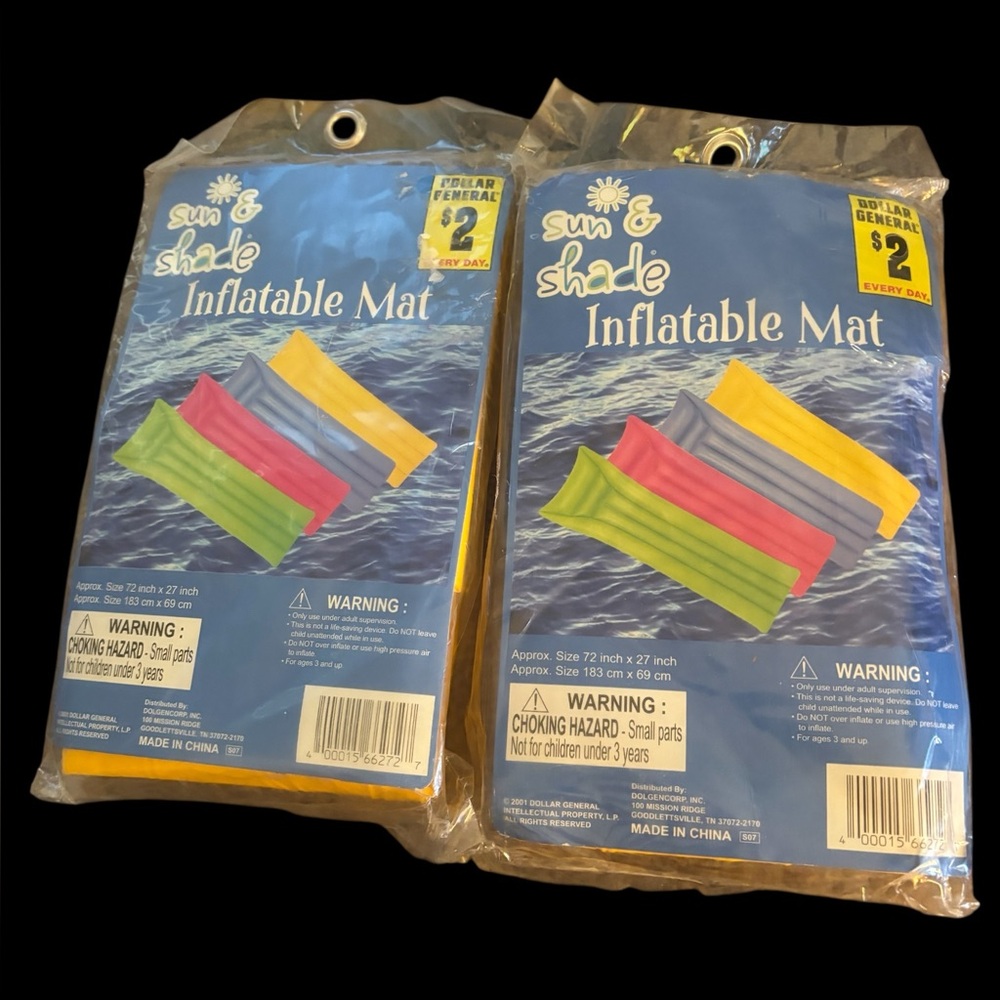 Vintage DG Sun&Shade Inflatable Mats.
